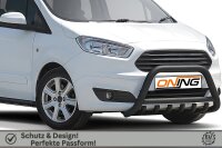 Frontbügel Unterbodenschutz für Ford Transit Courier 2014-2018 SCHWARZ 60mm Gutachten