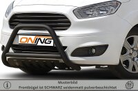 Frontbügel mit Unterfahrschutz für Ford Transit Courier 2014-2018 SCHWARZ 60mm Gutachten