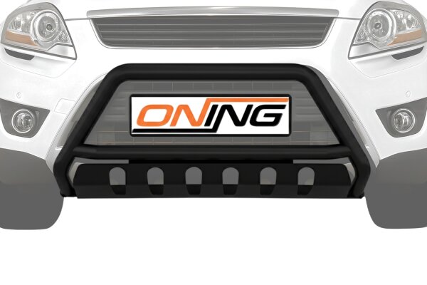 Frontbügel mit Unterfahrschutz für Ford Kuga I 2009-2012 SCHWARZ 60mm Gutachten