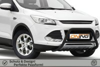Frontbügel mit Querstreben für Ford Kuga DM2 II 2013-2016 SCHWARZ 60mm Edelstahl Gutachten