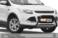 Frontbügel für Ford Kuga II 2013-2016 SCHWARZ 60mm Frontschutzbügel Gutachten