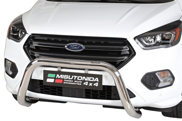 Frontbügel Edelstahl für Ford Kuga 2017- 76mm mit Gutachten Frontschutzbügel