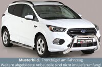 Frontbügel Edelstahl für Ford Kuga 2017- 76mm mit Gutachten Frontschutzbügel