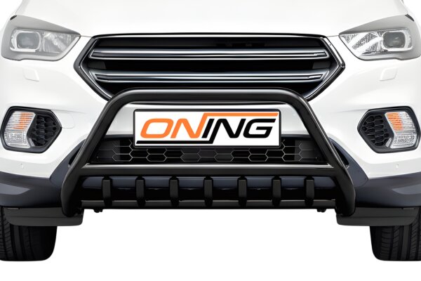 Frontbügel mit Unterbodenschutz für Ford Kuga DM2 II 2016-2019 SCHWARZ 60mm Gutachten