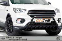 Frontbügel mit Unterbodenschutz für Ford Kuga DM2 II 2016-2019 SCHWARZ 60mm Gutachten