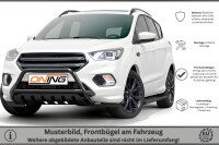 Frontbügel mit Unterfahrschutz für Ford Kuga DM2 II 2016-2019 SCHWARZ 60mm Edelstahl Gutachten
