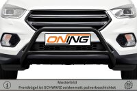 Frontbügel mit Querstreben für Ford Kuga DM2 II 2016-2019 SCHWARZ 60mm Edelstahl Gutachten