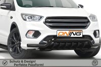 Frontbügel mit Unterbodenschutz für Ford Kuga II 2016-2019 SCHWARZ 70mm breit Gutachten
