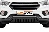 Frontbügel mit Unterfahrschutz für Ford Kuga II 2016-2019 SCHWARZ 70mm breit Gutachten