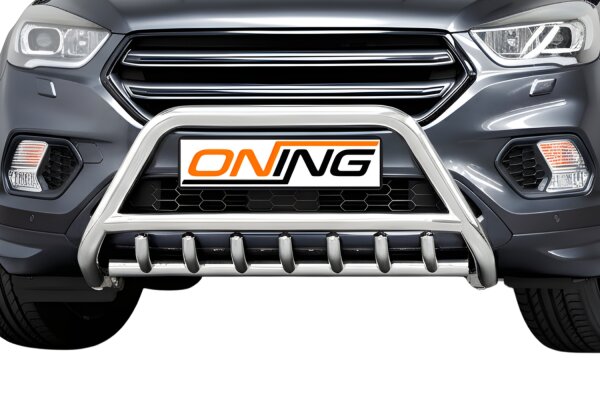 Frontbügel mit Unterbodenschutz für Ford Kuga DM2 II 2016-2019 60mm Frontschutzbügel Gutachten