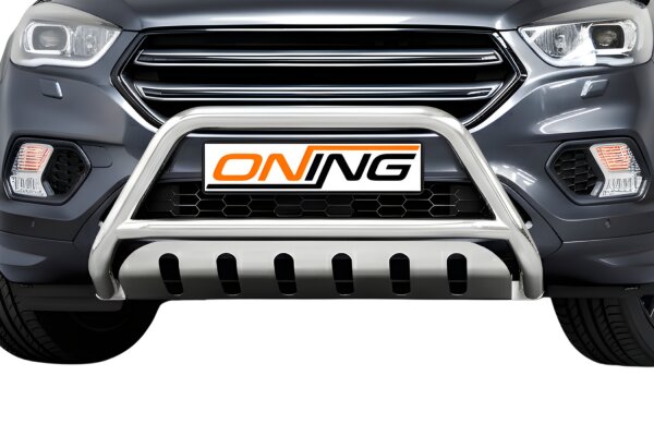 Frontbügel mit Unterfahrschutz für Ford Kuga DM2 II 2016-2019 60mm Frontschutzbügel Gutachten