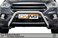 Frontbügel für Ford Kuga DM2 II 2016-2019 60mm Frontschutzbügel Edelstahl Gutachten