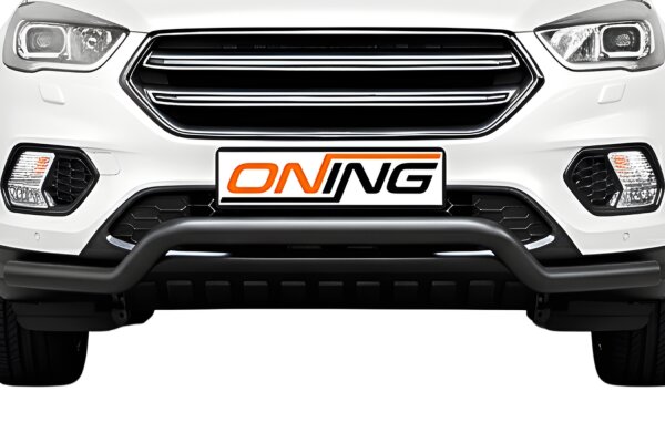 Frontbügel für Ford Kuga II 2016-2019 SCHWARZ breit Frontschutzbügel Gutachten
