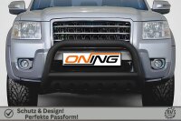 Frontbügel mit Unterfahrschutz für Ford Ranger 2006-2012 SCHWARZ 70mm Gutachten
