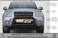 Frontbügel mit Unterfahrschutz für Ford Ranger 2006-2012 SCHWARZ 70mm Gutachten