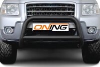 Frontbügel mit Querstreben für Ford Ranger 2006-2012 SCHWARZ 70mm Edelstahl Gutachten