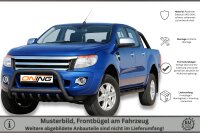 Frontbügel mit Unterbodenschutz für Ford Ranger TKE 2011-2016 SCHWARZ 70mm Gutachten