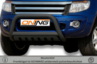 Frontbügel mit Unterfahrschutz für Ford Ranger 2011-2016 SCHWARZ 70mm Gutachten