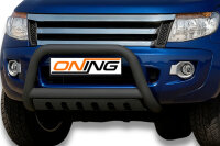 Frontbügel mit Unterfahrschutz für Ford Ranger 2011-2016 SCHWARZ 70mm Gutachten