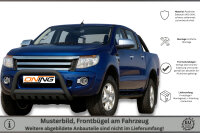 Frontbügel mit Unterfahrschutz für Ford Ranger 2011-2016 SCHWARZ 70mm Gutachten