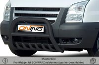 Frontbügel mit Unterbodenschutz für Ford Transit 2006-2014 SCHWARZ 70mm Gutachten