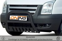 Frontbügel mit Unterfahrschutz für Ford Transit 2006-2014 SCHWARZ 70mm Gutachten