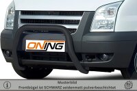 Frontbügel für Ford Transit 2006-2014 SCHWARZ 70mm Frontschutzbügel Gutachten