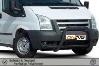 Frontbügel für Ford Transit 2006-2014 SCHWARZ 70mm Frontschutzbügel Gutachten