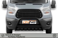 Frontbügel mit Unterfahrschutz für Ford Transit 2014-2019 SCHWARZ Gutachten