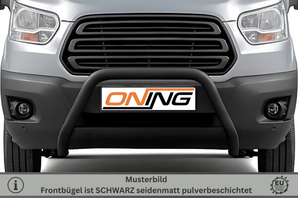 Frontbügel für Ford Transit 2014-2019 SCHWARZ 70mm Frontschutzbügel Gutachten
