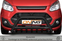 Frontbügel mit Unterbodenschutz für Ford Transit Custom 2012-2018 SCHWARZ 70mm