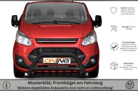 Frontbügel mit Unterbodenschutz für Ford Transit Custom 2012-2018 SCHWARZ 70mm