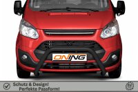 Frontbügel für Ford Transit Custom 2012-2018 SCHWARZ 70mm Frontschutzbügel Gutachten