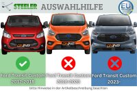 Frontbügel mit Querstreben für Ford Transit Custom 2012-2018 SCHWARZ 70mm Gutachten