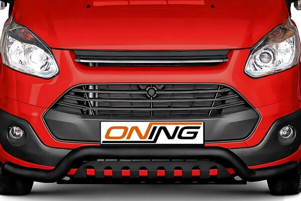 Frontbügel Unterfahrschutz für Ford Transit Custom 2012-2018 SCHWARZ 70mm breit