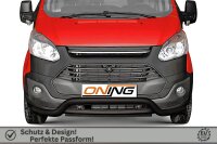 Frontbügel für Ford Transit Custom 2012-2018 SCHWARZ 70mm breit Edelstahl Gutachten