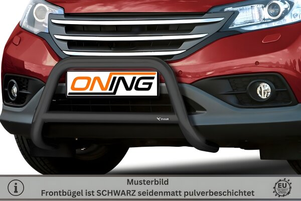 Frontbügel mit Querstreben für Honda CR-V RM 2012-2018 SCHWARZ 60mm Edelstahl Gutachten
