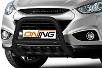 Frontbügel mit Unterbodenschutz für Hyundai IX35 2009-2015 SCHWARZ 70mm Gutachten