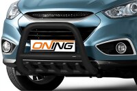 Frontbügel mit Unterbodenschutz für Hyundai IX35 2009-2015 SCHWARZ 70mm Gutachten