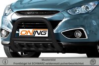 Frontbügel mit Unterbodenschutz für Hyundai IX35 2009-2015 SCHWARZ 70mm Gutachten
