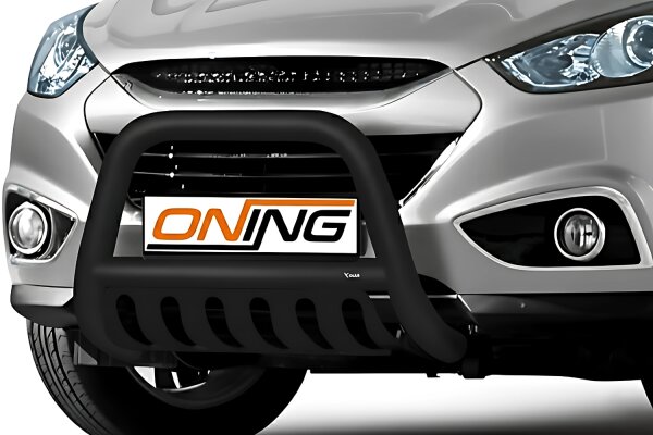 Frontbügel mit Unterfahrschutz für Hyundai IX35 2009-2015 SCHWARZ 70mm Gutachten