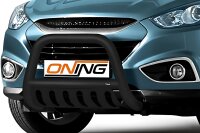 Frontbügel mit Unterfahrschutz für Hyundai IX35 2009-2015 SCHWARZ 70mm Gutachten