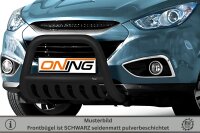 Frontbügel mit Unterfahrschutz für Hyundai IX35 2009-2015 SCHWARZ 70mm Gutachten