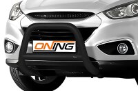 Frontbügel mit Querstreben für Hyundai IX35 2009-2015 SCHWARZ 70mm Edelstahl Gutachten