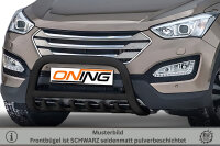Frontbügel mit Unterbodenschutz für Hyundai Santa Fé III 2012-2018 SCHWARZ 70mm