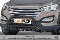 Frontbügel mit Unterfahrschutz für Hyundai Santa Fé III 2012-2018 SCHWARZ 70mm