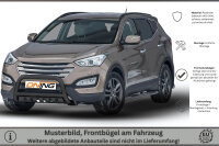 Frontbügel mit Unterfahrschutz für Hyundai Santa Fé III 2012-2018 SCHWARZ 70mm