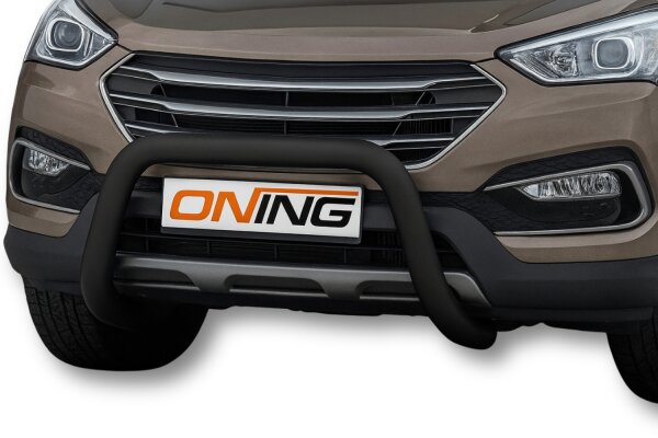 Frontbügel für Hyundai Santa Fé III 2012-2018 SCHWARZ 70mm Frontschutzbügel Gutachten