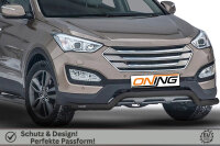 Frontbügel für Hyundai Santa Fé III 2012-2018 SCHWARZ 70mm breit Edelstahl Gutachten