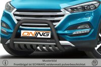 Frontbügel mit Unterfahrschutz für Hyundai Tucson 2015-2018 SCHWARZ 70mm Gutachten